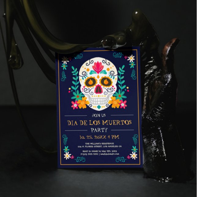 Day Of The Dead, Dia De Los Muertos Party Invite (Creator Uploaded)