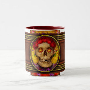 Day of the Dead - Dia de los Muertos Two-Tone Coffee Mug