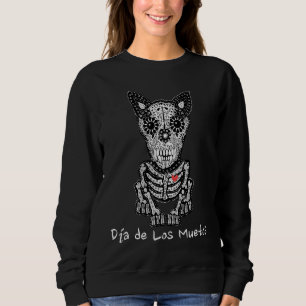 Day of the Dead Dog Halloween Spirits A dog Sweatshirt