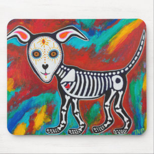 Day of the Dead Dog Mouse Pad