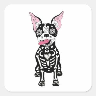 Day of the Dead Dog Sticker