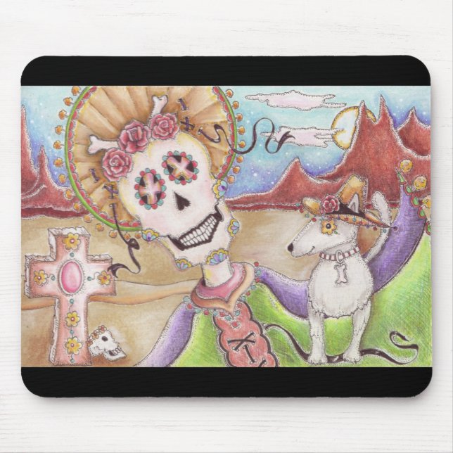 Day of the Dead "Dusk with Dog" Mousepad! Mouse Pad (Front)