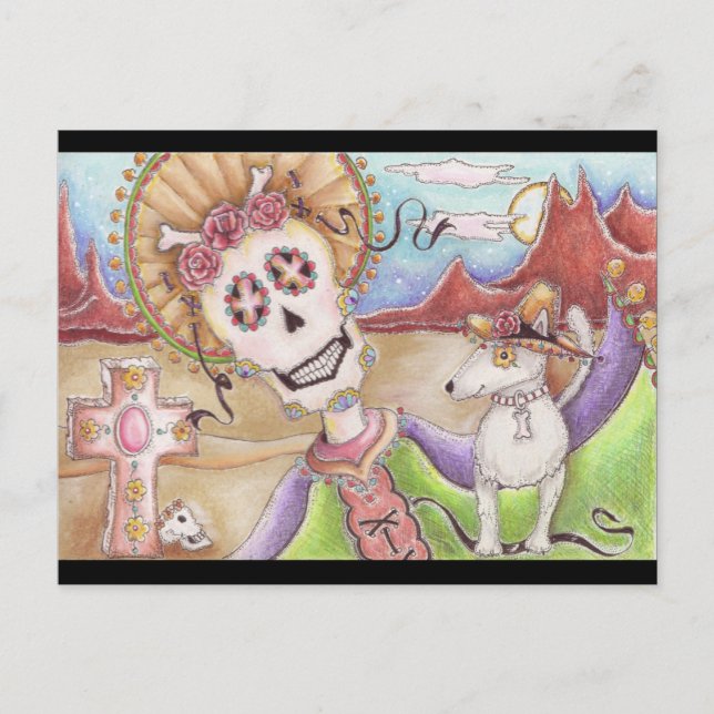 Day of the Dead, "Dusk With Dog" Postcard (Front)