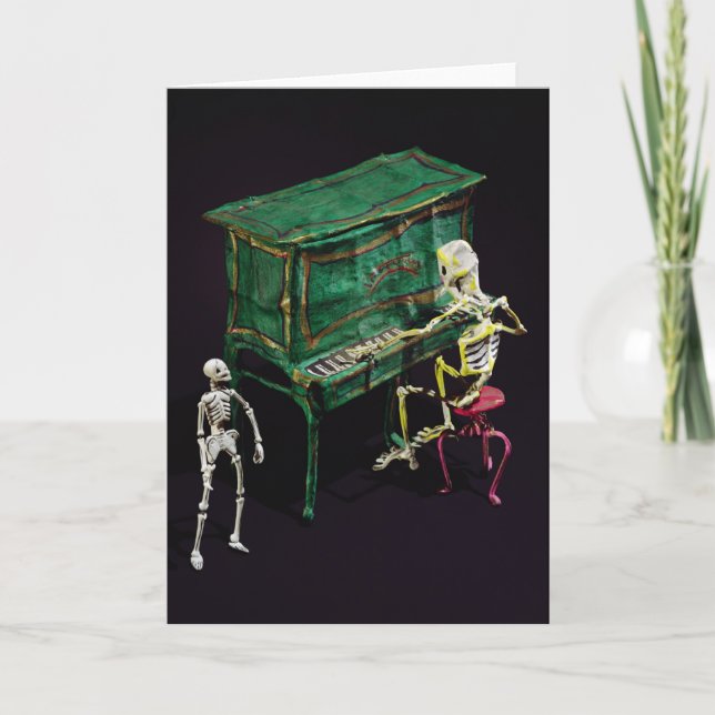 Day of the Dead figures as musicians Card (Front)