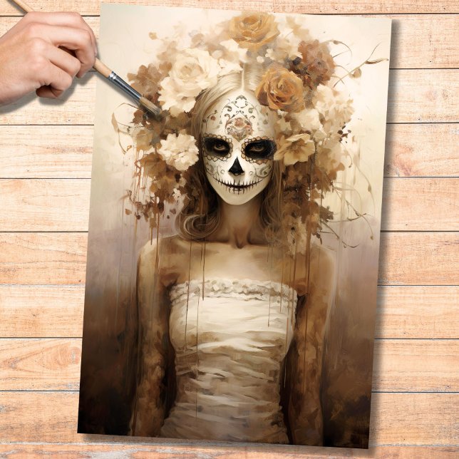 Day Of The Dead Girl 3 Decoupage Paper (Creator Uploaded)