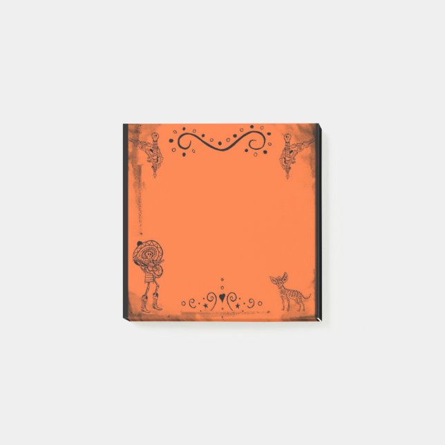 Day of the dead/Halloween note pad (Front)