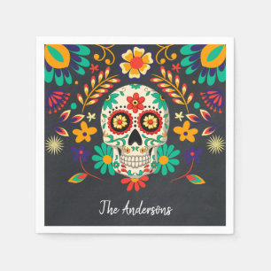 Day of the Dead Halloween Party Napkin