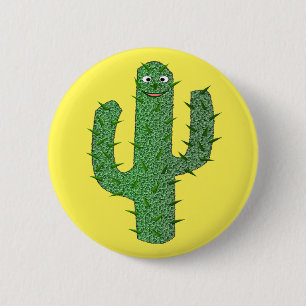 Day of the Dead Happy Cactus 6 Cm Round Badge