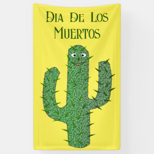 Day of the Dead Happy Cactus Custom Banner