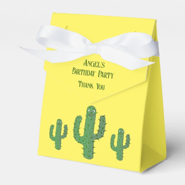 Day of the Dead Happy Cactus Custom Favour Box (Front Side)