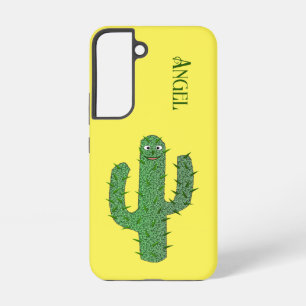 Day of the Dead Happy Cactus Custom Name Samsung Galaxy Case