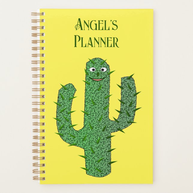Day of the Dead Happy Cactus Custom Planner (Front)