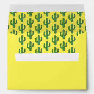 Day of the Dead Happy Cactus Patterned Envelope
