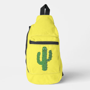 Day of the Dead Happy Cactus Sling Bag
