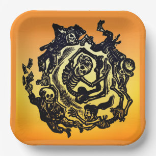Day of the Dead - José Guadalupe Posada Paper Plate