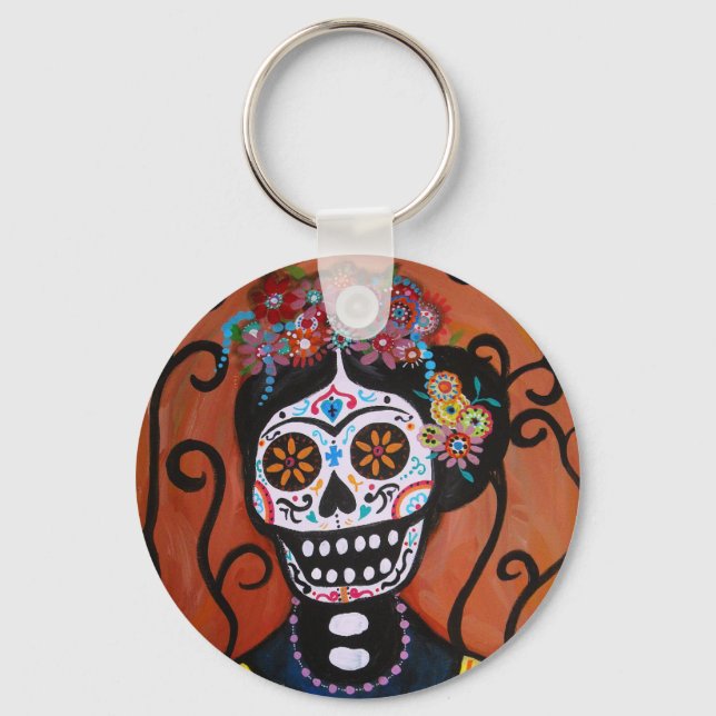   Day of the Dead Key Ring (Front)