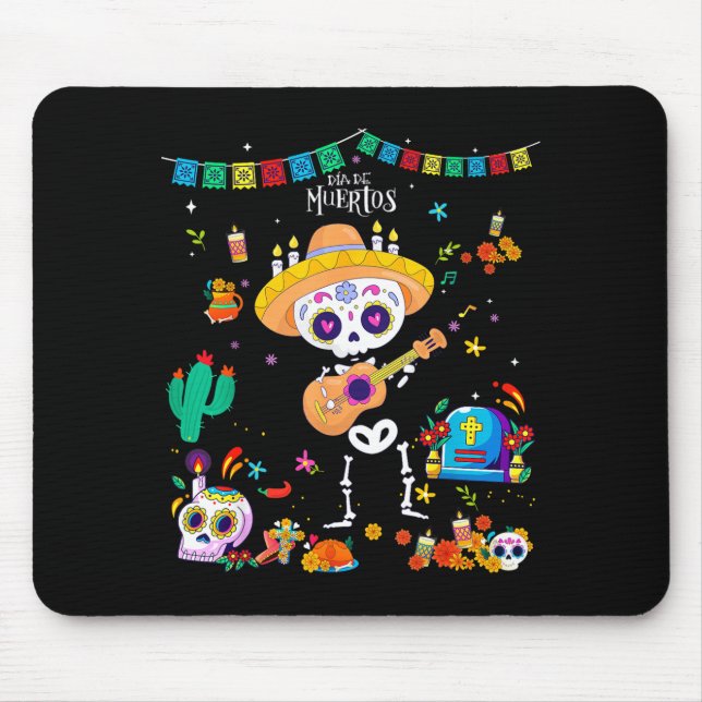 Day Of The Dead Kids Boys 2025 Dia De Los Muertos  Mouse Pad (Front)