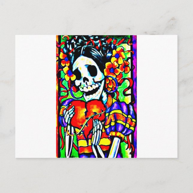 Day of the Dead La Calavera Catrina Postcard (Front)