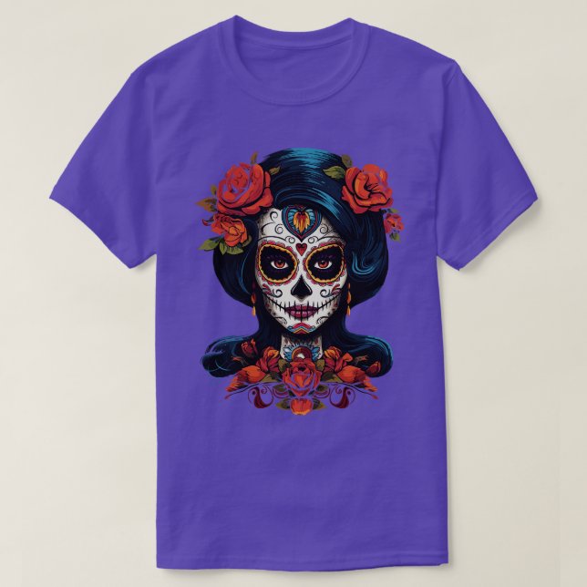 Day of The Dead La Catrina Muertos Women 5 T-Shirt (Design Front)