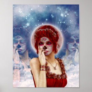 Day Of The Dead Lady Poster