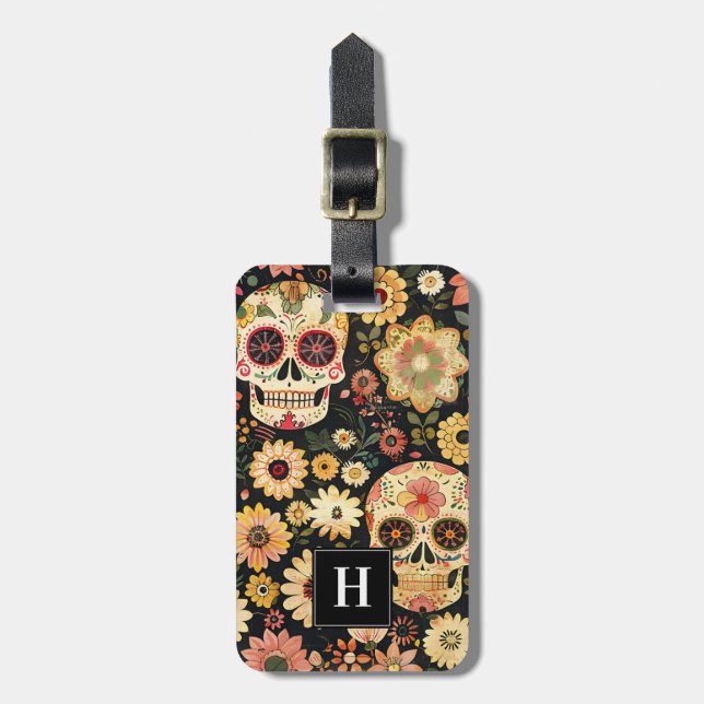 Day of the Dead Luggage Tags (Front Vertical)
