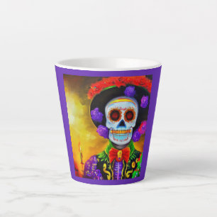Day of the Dead Man 1 Latte Mug