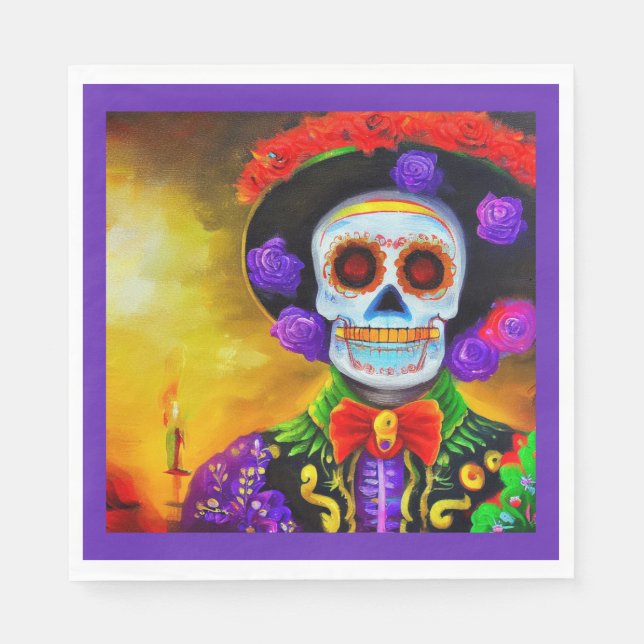 Day of the Dead Man 1 Napkin (Front)