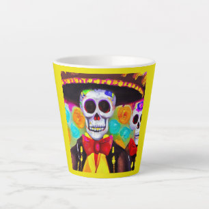 Day of the Dead Man 2 Latte Mug