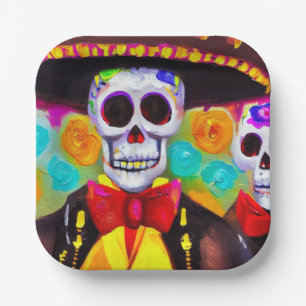 Day of the Dead Man 2 Paper Plate