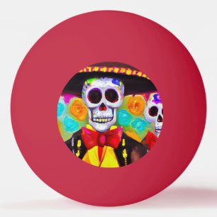 Day of the Dead Man (2) Ping Pong Ball