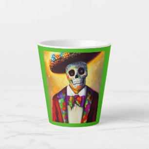 Day of the Dead Man 3 Latte Mug