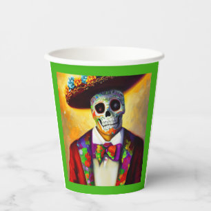 Day of the Dead Man 3 Paper Cups