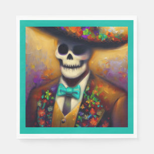Day of the Dead Man 4 Napkin