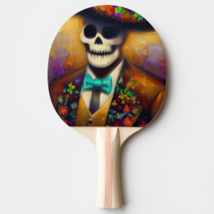Day of the Dead Man (4) Ping Pong Paddle