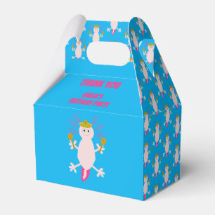 Day of the Dead Mexican Axolotl Birthday Party Fav Favour Box