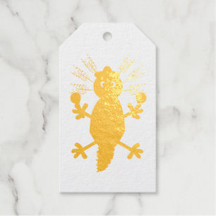 Day of the Dead Mexican Axolotl Custom Gift Tags