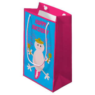 Day of the Dead Mexican Axolotl Custom Small Gift Bag
