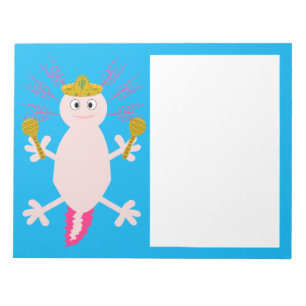 Day of the Dead Mexican Axolotl Notepad