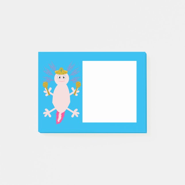 Day of the Dead Mexican Axolotl Post-it Notes (Front)