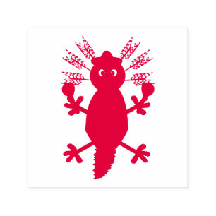 Day of the Dead Mexican Axolotl Self-inking Stamp