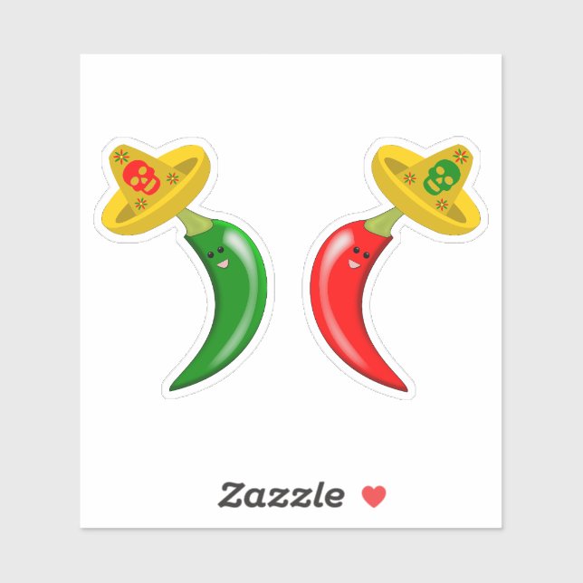 Day of the Dead Mexican Chilis (Sheet)