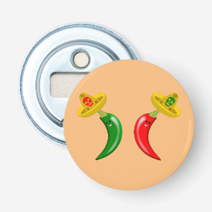 Day of the Dead Mexican Chilis Bottle Opener