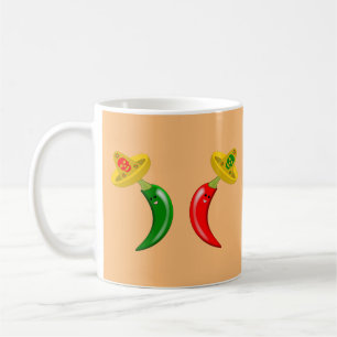 Day of the Dead Mexican Chilis Coffee Mug