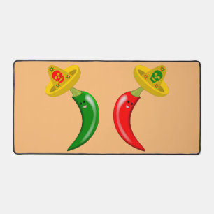 Day of the Dead Mexican Chilis Desk Mat