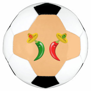 Day of the Dead Mexican Chilis Soccer Ball