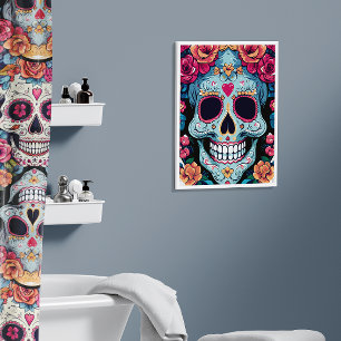 Day of the Dead Mexican Sugar Skull Poster