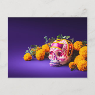 Day of the Dead Motif Postcard