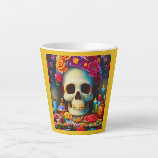 Day of the Dead Ofendra 4 Latte Mug (Front)