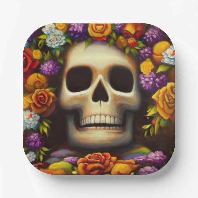 Day of the Dead Ofendra 5 Paper Plate (Front)