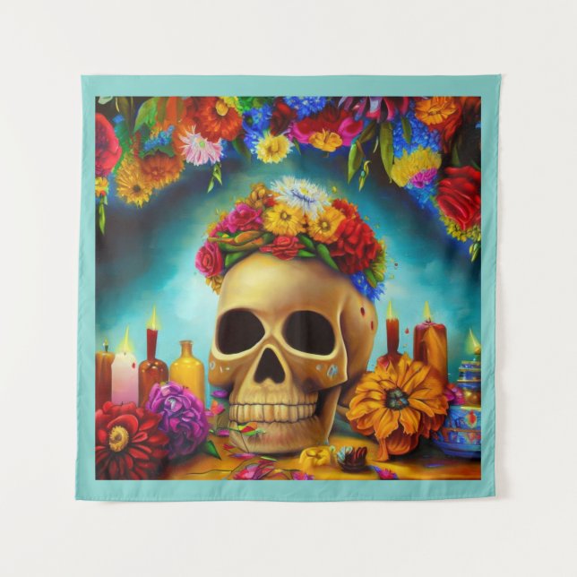 Day of the Dead Ofendra 6 Tapestry (Front)